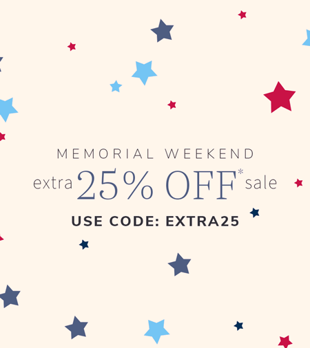 Extra 25% Off Sale Prices