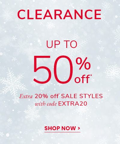 Clearance Up to 50% Off + Extra 20% Off